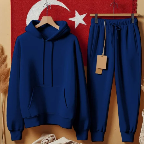 Brandwear Cotton Fleece PullOver Hoodie+Trouser Set.