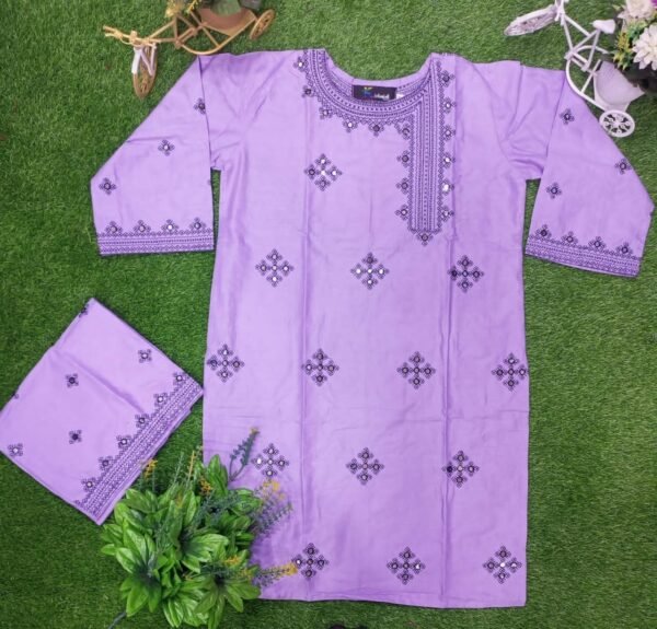 9MM Embriodery 2pcs Suit